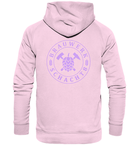 "Hopfen statt Hass." Lavendel - Basic Unisex Hoodie