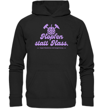 Laden Sie das Bild in den Galerie-Viewer, &quot;Hopfen statt Hass.&quot; Lavendel - Basic Unisex Hoodie