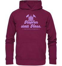 Laden Sie das Bild in den Galerie-Viewer, &quot;Hopfen statt Hass.&quot; Lavendel - Basic Unisex Hoodie