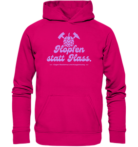 "Hopfen statt Hass." Lavendel - Basic Unisex Hoodie