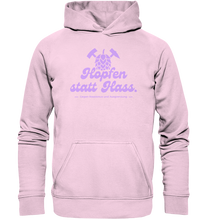 Laden Sie das Bild in den Galerie-Viewer, &quot;Hopfen statt Hass.&quot; Lavendel - Basic Unisex Hoodie