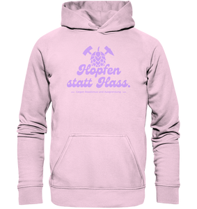 "Hopfen statt Hass." Lavendel - Basic Unisex Hoodie