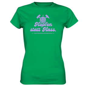 "Hopfen statt Hass." Lavendel - Ladies Premium Shirt