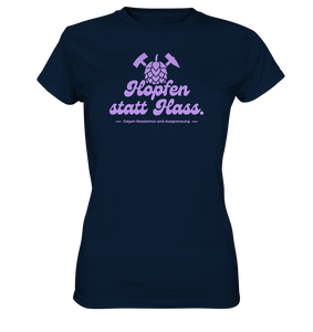 "Hopfen statt Hass." Lavendel - Ladies Premium Shirt