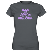 Laden Sie das Bild in den Galerie-Viewer, &quot;Hopfen statt Hass.&quot; Lavendel - Ladies Premium Shirt