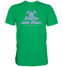 Laden Sie das Bild in den Galerie-Viewer, &quot;Hopfen statt Hass.&quot; Lavendel - Premium Shirt