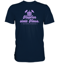 Laden Sie das Bild in den Galerie-Viewer, &quot;Hopfen statt Hass.&quot; Lavendel - Premium Shirt