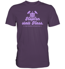 Laden Sie das Bild in den Galerie-Viewer, &quot;Hopfen statt Hass.&quot; Lavendel - Premium Shirt